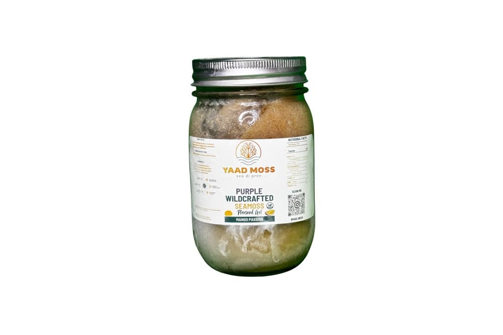 Purple Wildcrafted sea moss gel, Mango Passion